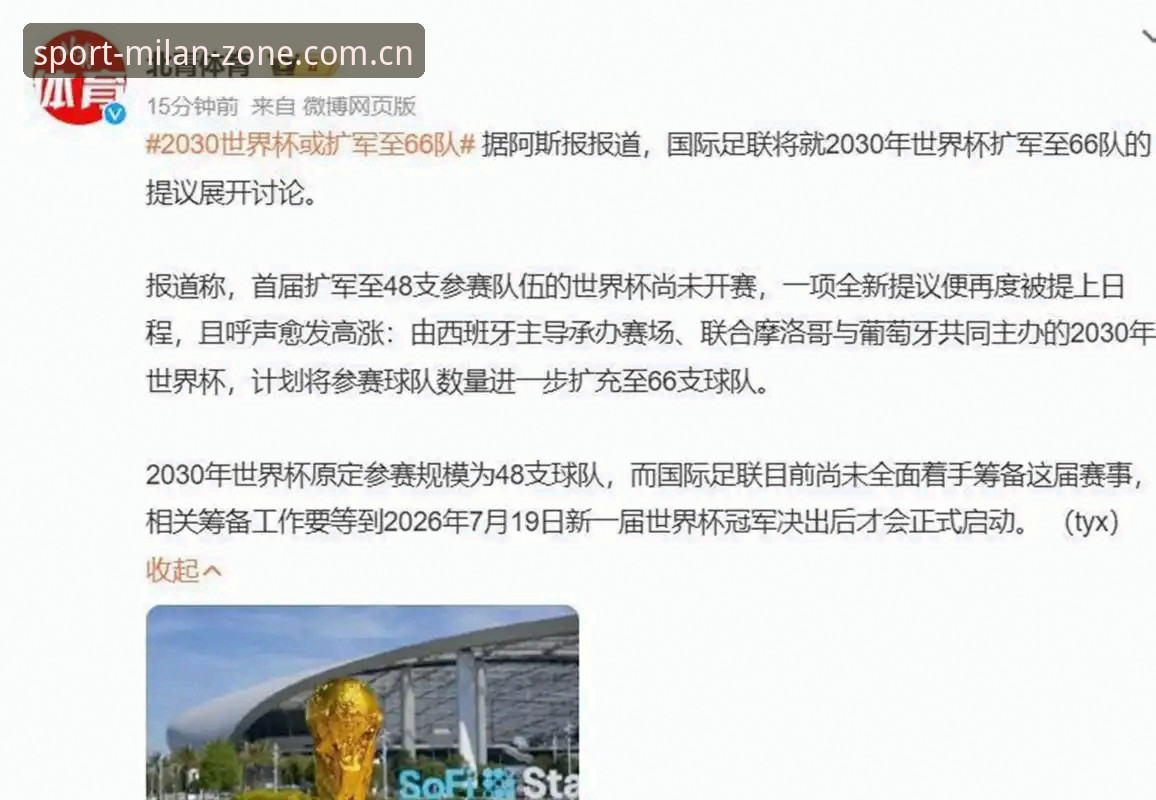 世界杯扩军到66队，中国男足真要迎来机会吗？